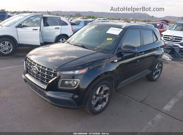KMHRC8A35MU082095 2021 HYUNDAI VENUE Black Vista tres cuartos delantera izquierda