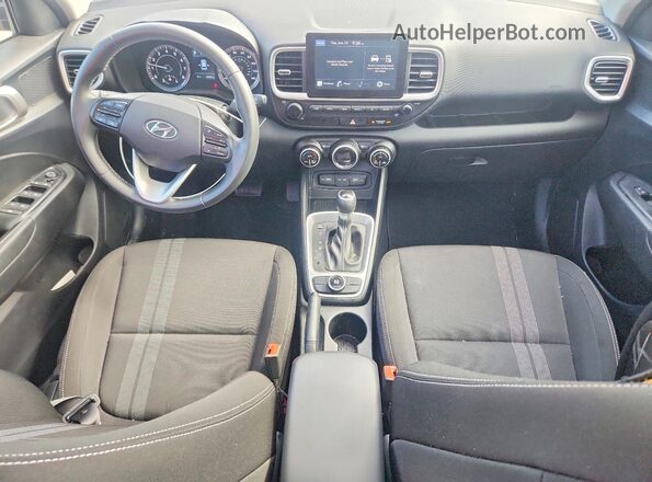 KMHRC8A35NU150106 2022 HYUNDAI VENUE Black Առջևի վահանակի տեսք