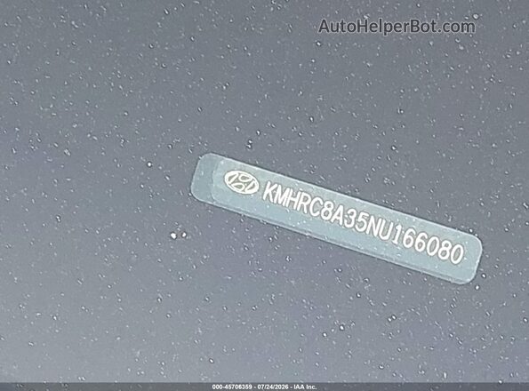 KMHRC8A35NU166080 2022 HYUNDAI VENUE Gray 