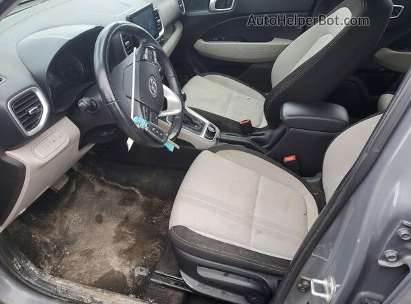 KMHRC8A36LU036550 2020 HYUNDAI VENUE Gray Вид салону спереду