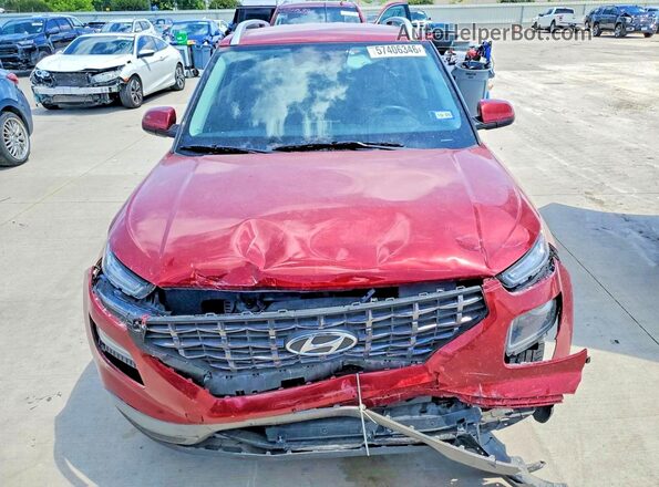 KMHRC8A36PU270824 2023 HYUNDAI VENUE Burgundy Դիմացի տեսք
