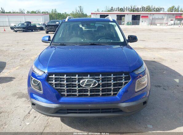 KMHRC8A37MU120801 2021 HYUNDAI VENUE Blue Instrument cluster view