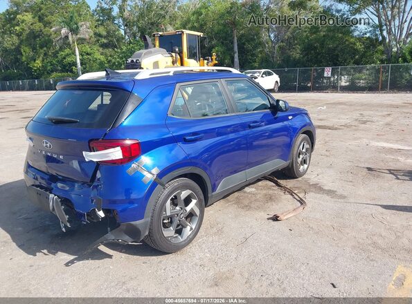 KMHRC8A37MU120801 2021 HYUNDAI VENUE Blue Rear right