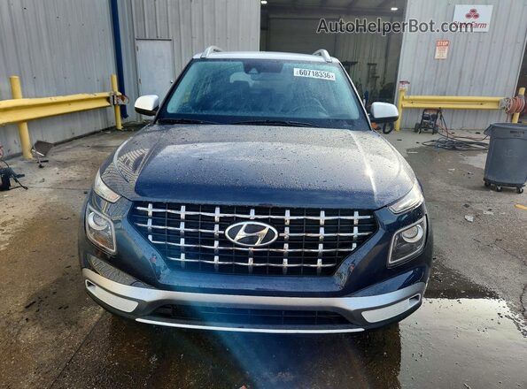 KMHRC8A37NU147000 2022 HYUNDAI VENUE Blue წინა ხედი
