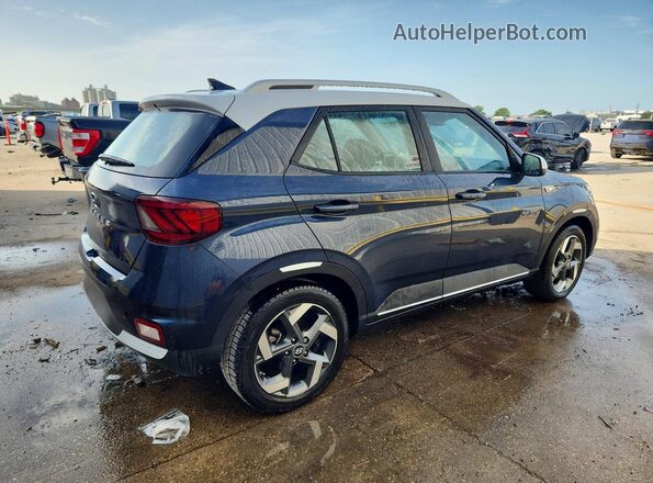 KMHRC8A37NU147000 2022 HYUNDAI VENUE Blue უკანა მარჯვენა