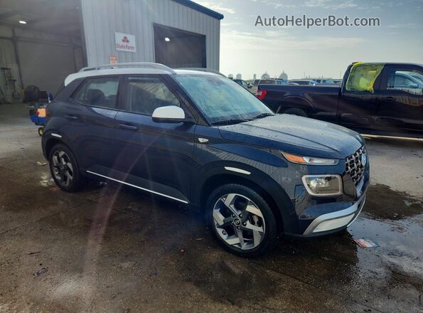 KMHRC8A37NU147000 2022 HYUNDAI VENUE Blue წინა მარჯვენა