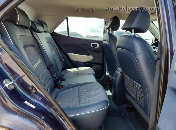 KMHRC8A37NU199503 2022 HYUNDAI VENUE Blue Вид задніх сидінь