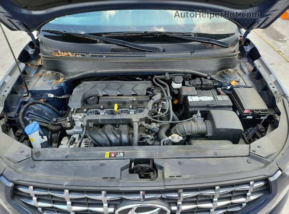 KMHRC8A37NU199503 2022 HYUNDAI VENUE Blue Вид задньої частини салону