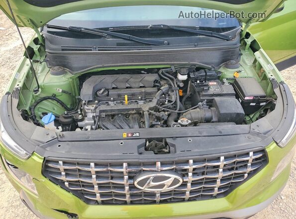 KMHRC8A37PU213662 2023 HYUNDAI VENUE Green Rear interior view