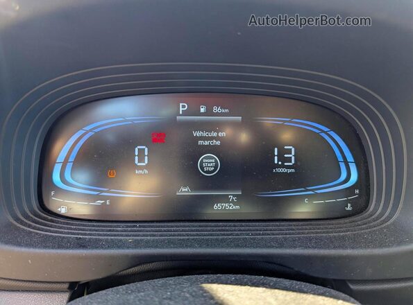 KMHRC8A37PU273974 2023 HYUNDAI VENUE Blue Instrument cluster view