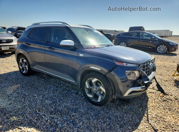 KMHRC8A38MU112139 2021 HYUNDAI VENUE Blue Передня права чверть