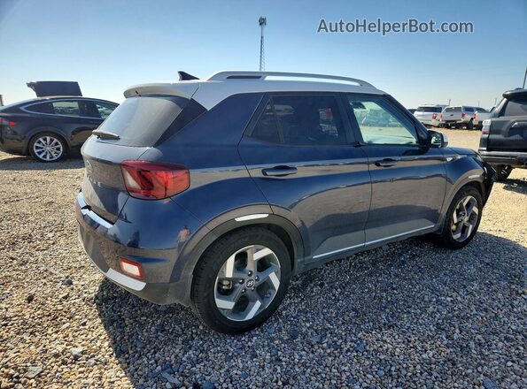 KMHRC8A38MU112139 2021 HYUNDAI VENUE Blue Задня права чверть