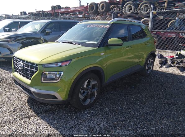 KMHRC8A38RU315782 2024 HYUNDAI VENUE Green Առջևի ձախ երեք քառորդ տեսարան