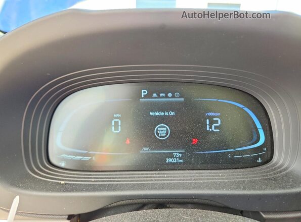 KMHRC8A38RU323879 2024 HYUNDAI VENUE Blue Вид щитка приладів