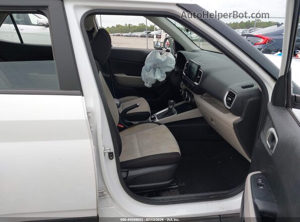 KMHRC8A39LU033948 2020 HYUNDAI VENUE White Widok wnętrza z przodu