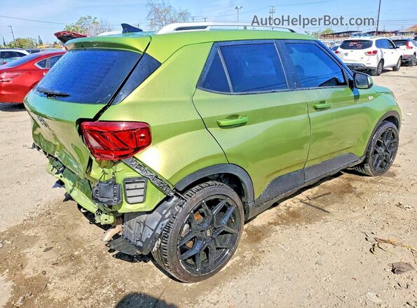 KMHRC8A39MU072802 2021 HYUNDAI VENUE Green Rear right