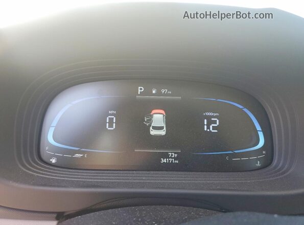 KMHRC8A39RU311353 2024 HYUNDAI VENUE White Вид щитка приладів