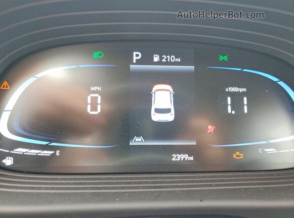 KMHRC8A39SU408512 2025 HYUNDAI VENUE Blue Instrument cluster view