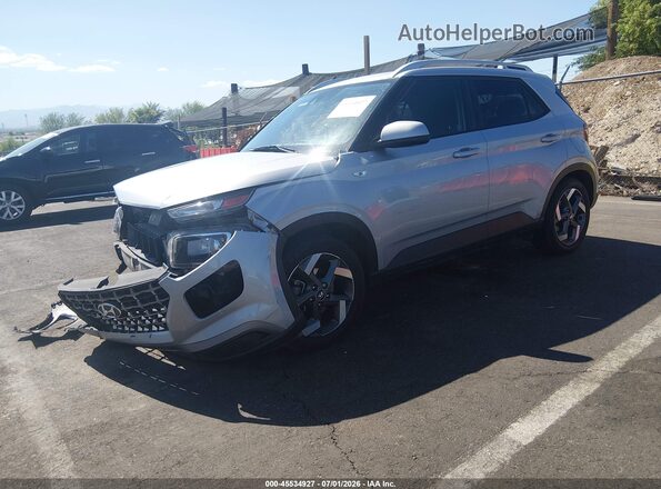 KMHRC8A3XMU072744 2021 HYUNDAI VENUE Silver Передня ліва чверть