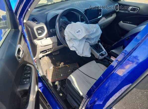 KMHRC8A3XPU230309 2023 HYUNDAI VENUE Blue Առջևի վահանակի տեսք