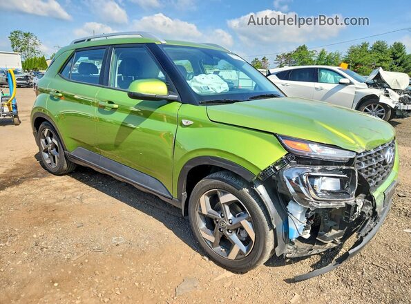 KMHRC8A3XPU256635 2023 HYUNDAI VENUE Green Przód prawy