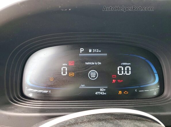 KMHRC8A3XRU304377 2024 HYUNDAI VENUE Green ხელსაწყოთა პანელის ხედი