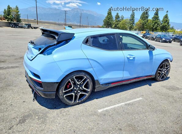 KMHT36AH1NU012262 2022 HYUNDAI VELOSTER Blue Trasero derecho