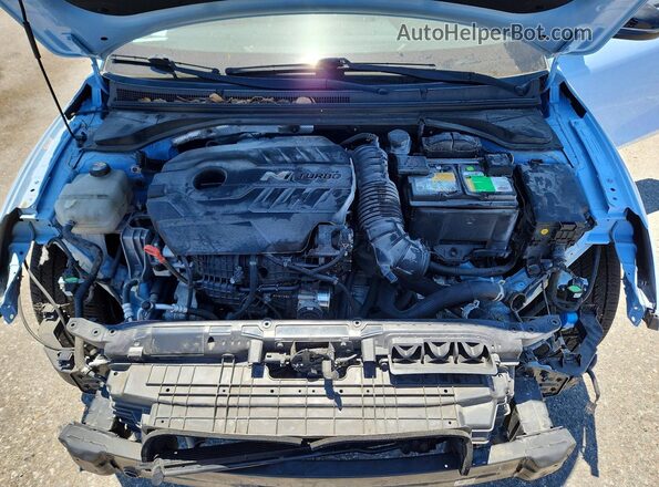 KMHT36AH1NU012262 2022 HYUNDAI VELOSTER Blue Vista interior trasera