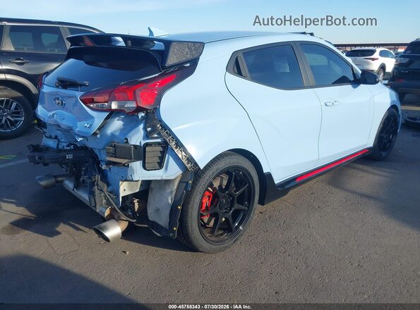 KMHT36AH1NU015274 2022 HYUNDAI VELOSTER N Blue Հետևի աջ