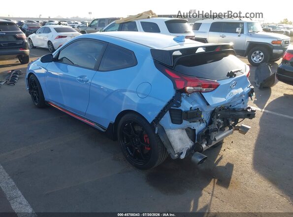 KMHT36AH1NU015274 2022 HYUNDAI VELOSTER N Blue Հետևի ձախ