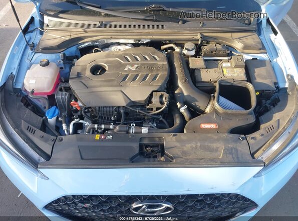 KMHT36AH1NU015274 2022 HYUNDAI VELOSTER N Blue Հետևի տեսք
