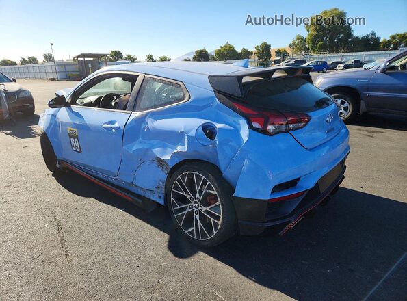 KMHT36AH2LU004779 2020 HYUNDAI VELOSTER Blue Trasero izquierdo