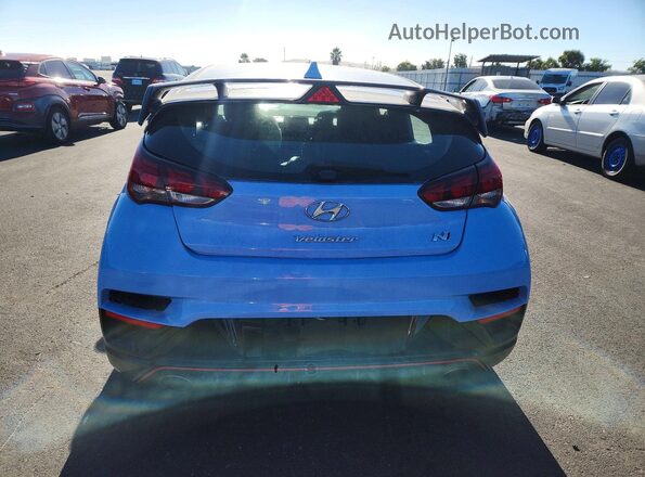 KMHT36AH2LU004779 2020 HYUNDAI VELOSTER Blue Vista trasera