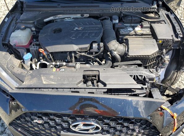 KMHT36AH2NU012691 2022 HYUNDAI VELOSTER Black Widok wnętrza z tyłu