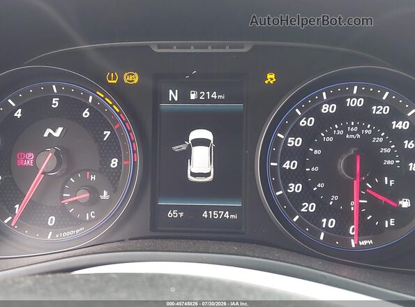 KMHT36AH4LU006601 2020 HYUNDAI VELOSTER N White Widok tylnych siedzeń