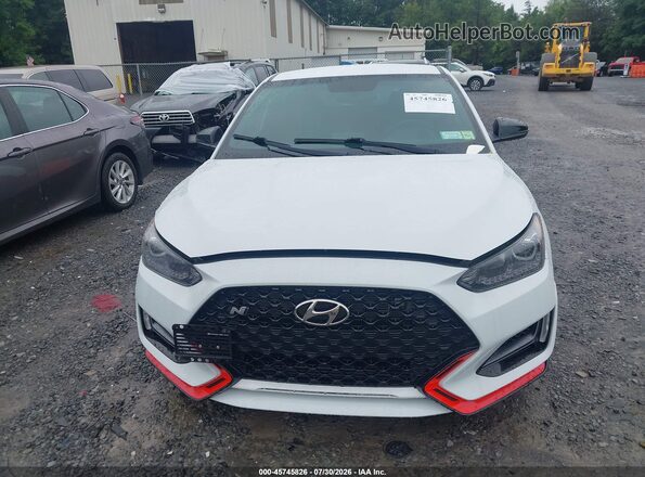 KMHT36AH4LU006601 2020 HYUNDAI VELOSTER N White Widok zestawu wskaźników