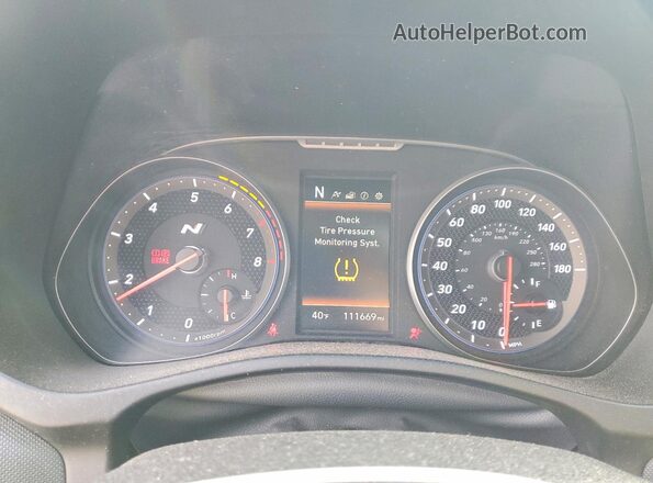 KMHT36AH6LU004929 2020 HYUNDAI VELOSTER White Widok zestawu wskaźników