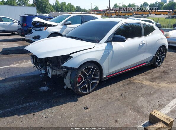 KMHT36AH6LU007328 2020 HYUNDAI VELOSTER N White Առջևի ձախ երեք քառորդ տեսարան