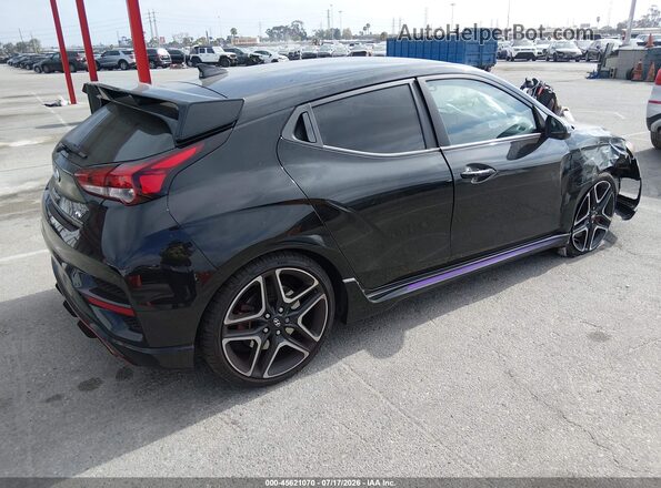 KMHT36AH7NU013951 2022 HYUNDAI VELOSTER N Black Задня права чверть