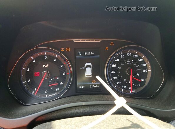 KMHT36AH8LU007797 2020 HYUNDAI VELOSTER Black ხელსაწყოთა პანელის ხედი