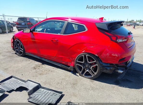 KMHT36AH8LU008318 2020 HYUNDAI VELOSTER N Red Հետևի ձախ