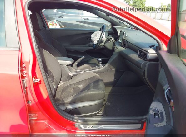 KMHT36AH9LU005752 2020 HYUNDAI VELOSTER N Красный Вид салона спереди