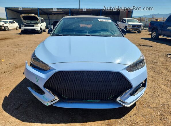 KMHT36AHXKU003118 2019 HYUNDAI VELOSTER Blue Front view