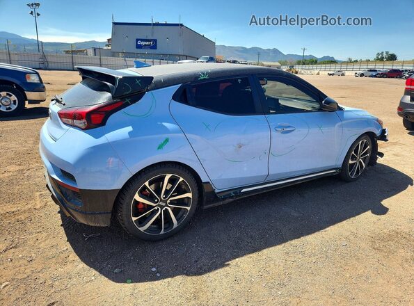 KMHT36AHXKU003118 2019 HYUNDAI VELOSTER Blue Rear right