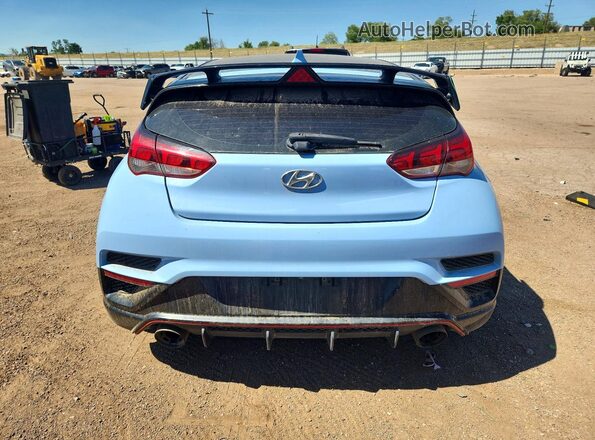 KMHT36AHXKU003118 2019 HYUNDAI VELOSTER Blue Rear view