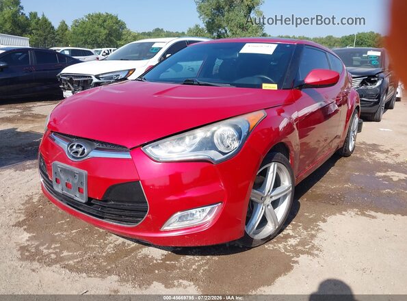 KMHTC6AD0GU289100 2016 HYUNDAI VELOSTER Red Front left
