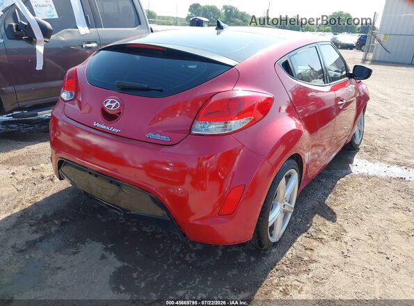KMHTC6AD0GU289100 2016 HYUNDAI VELOSTER Red Rear right