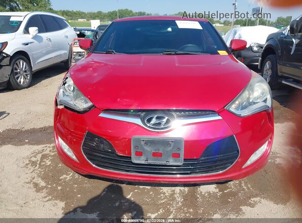KMHTC6AD0GU289100 2016 HYUNDAI VELOSTER Red Instrument cluster view