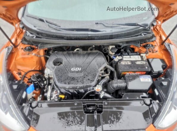 KMHTC6AD0GU301150 2016 HYUNDAI VELOSTER Orange Vista interior trasera