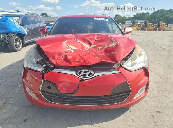 KMHTC6AD1GU267719 2016 HYUNDAI VELOSTER Red Widok z przodu